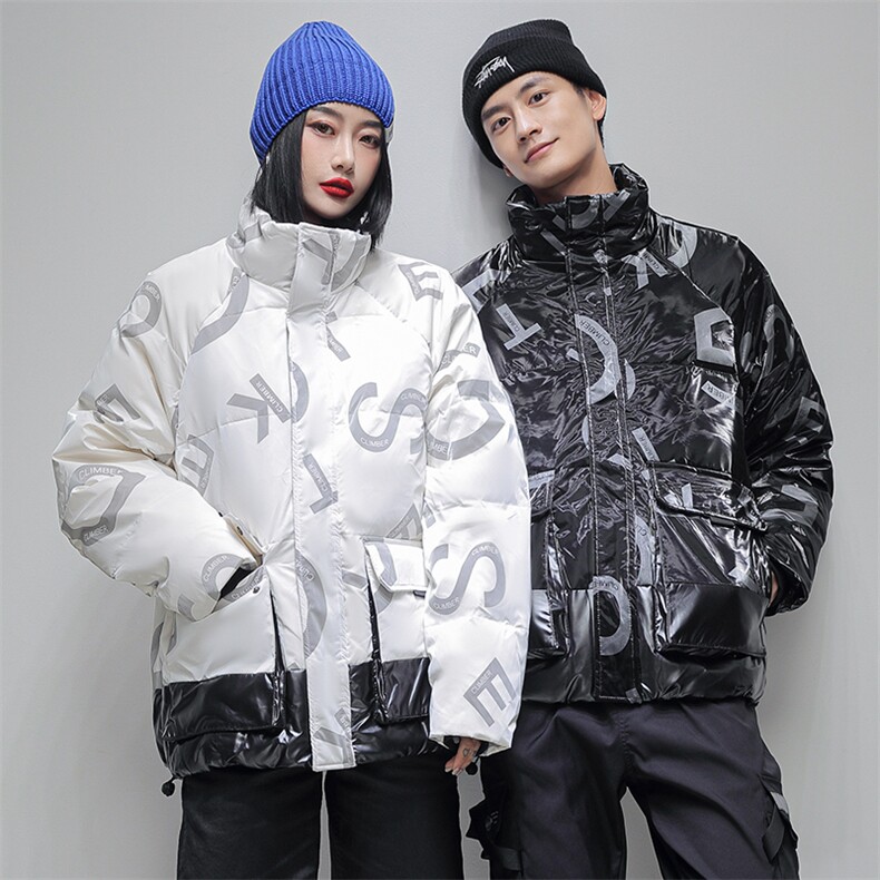欧美短款连帽时尚修身户外防风韩版冬季羽绒服情侣学生班服团体服,男装羽绒服,星座301D-5(原星座1415）