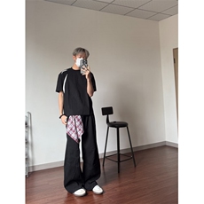 1506/QT5670/P35新款短袖t恤男ins潮牌嘻圆领打底衫上衣夏季，男装T恤，星座1506