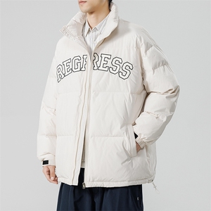冬季新款韩版印花字母棉衣宽松保暖加厚立领棉服外套MY9066-P100图片