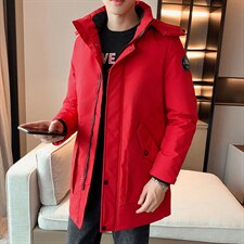 主推90%白鸭绒M-8XL大码中长羽绒服109-2199-P205.220，男装羽绒服，星座109