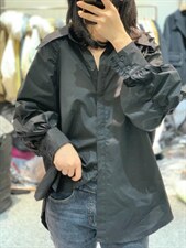 2022年春款时尚欧货泡泡袖尖角衬衫，女装衬衫，L·H·X