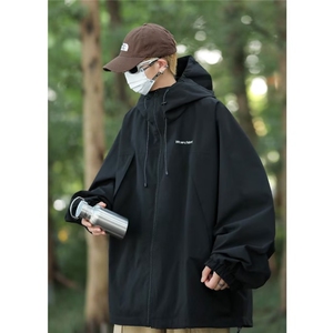 美式冲锋衣外套男春秋季机能风连帽户外登山服运动夹克潮 W9276图片