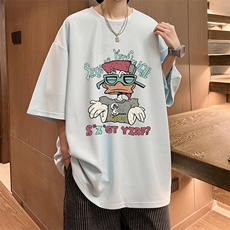 华夫格t恤男短袖男大码五分袖酒店风HT73380-P22，男装T恤，电商A040