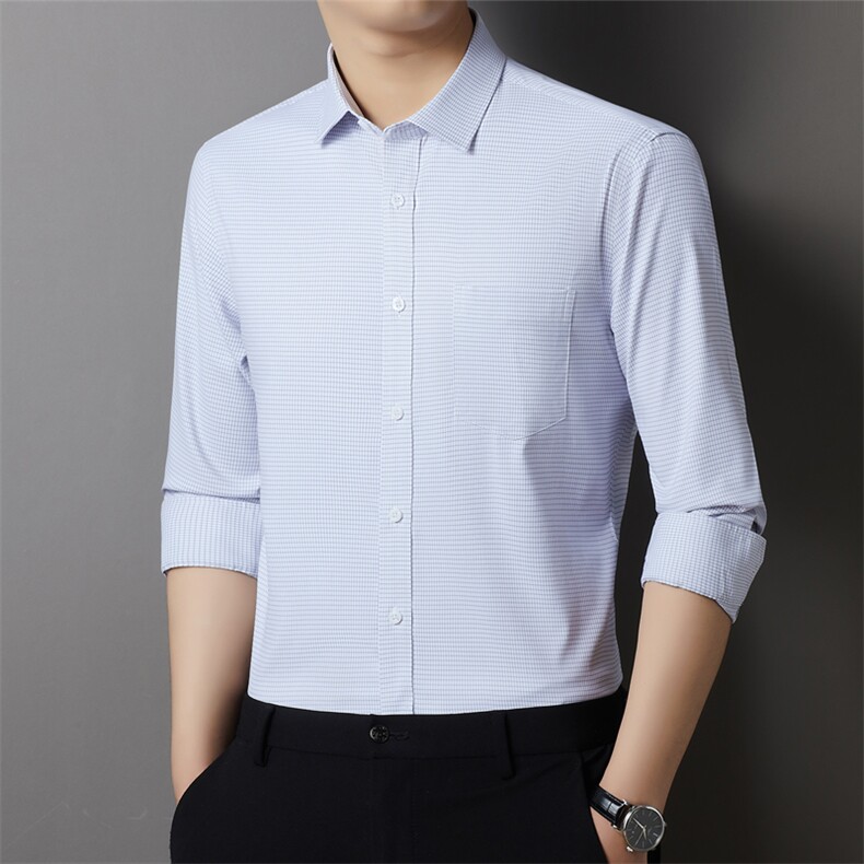 AFPC2302钱塘2020-3秋季新款中青年男士商务休闲简约衬衣P62,男装衬衫,钱塘207-3