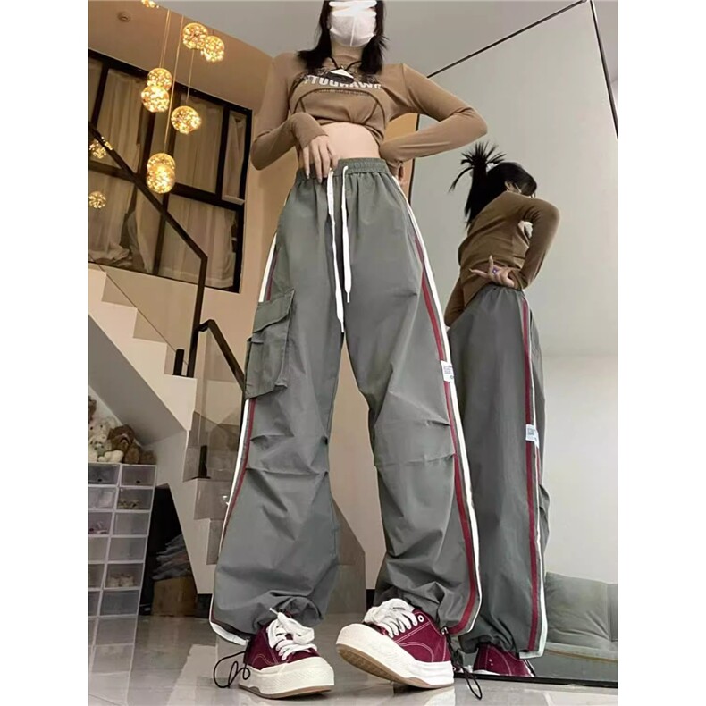 批28网络图D350复合小牛津休闲裤宽松版黑色军绿S-2XL，男装休闲裤，星座506A