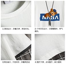 JT55247-P25假两件短袖t恤男大码胖子半袖体恤半截袖网格，男装T恤，电商A040A