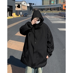 冲锋衣夹克男韩版潮流宽松百搭连帽2024秋冬ins新款外套W6132-P59图片
