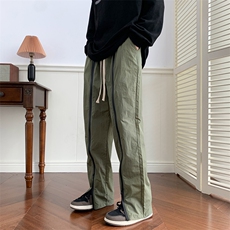 美式机能冲锋裤男秋款ins高街宽松工装裤休闲长裤K099-P40，男装休闲裤，星座308B-1