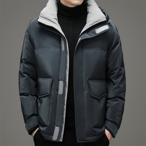 2023冬季新款中年男连帽羽绒服爸爸装时尚外套上衣DFLDY8006-P320图片