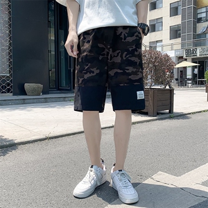 20夏季港风大码休闲潮流运动迷彩工装沙滩短裤五分裤K1025-P35图片