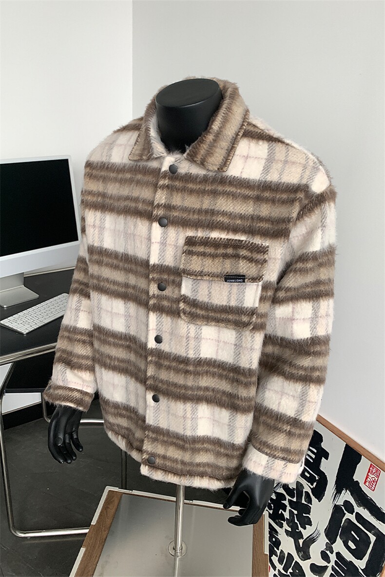 短款呢料呢子夹克冬季呢子大衣XZ514-2-F008-常规P100加棉P125,男装夹克,星座514-2(原B239)