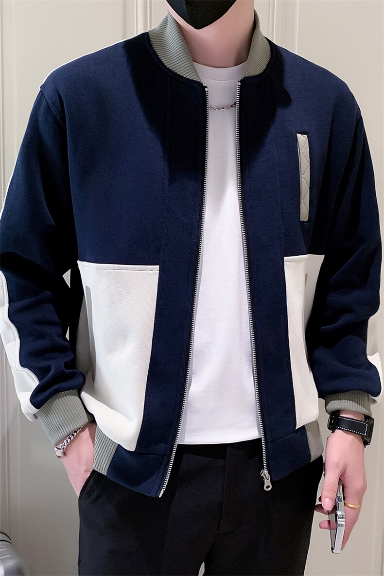 2025新款秋季棒球服外套男潮牌拼色男装夹克A313-1-1729-P130,男装夹克,电商A313-1