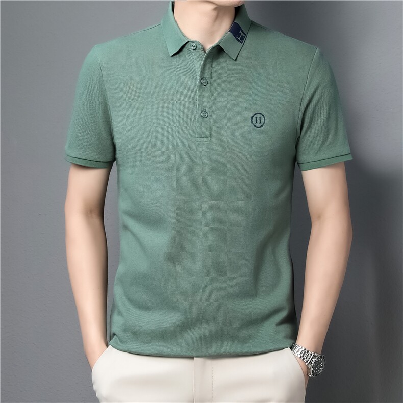 POLO衫男上衣半袖男装衣服男士体恤衫T恤潮牌休闲翻领爸爸短袖男,男装T恤,电商B212（原钱塘6029）