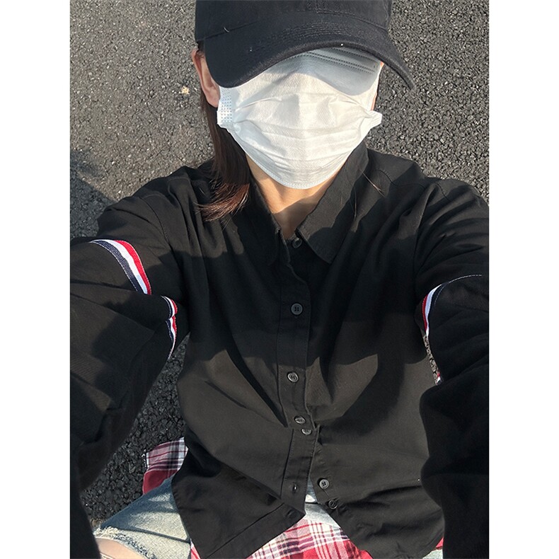 新款现货织带长袖新休闲衬衫100棉成衣水洗上衣CS322-P40,男装衬衫,星座301C-5