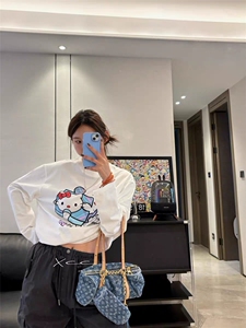 百搭简约Kitty冰爽棉长袖T恤图片
