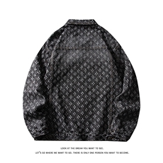 潮流做旧磨毛大码男女拼色牛仔外套夹克J8813-P65【特价】，男装工装外套，电商A007