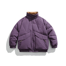 外27-2日系翻分拼接大口袋羽绒服90白鸭绒(新标)YR06-P249，男装羽绒服，新杭派外27-2