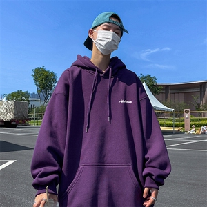 抖音得物供货 可提供视频 春装重磅美式宽松连帽卫衣DL2372图片