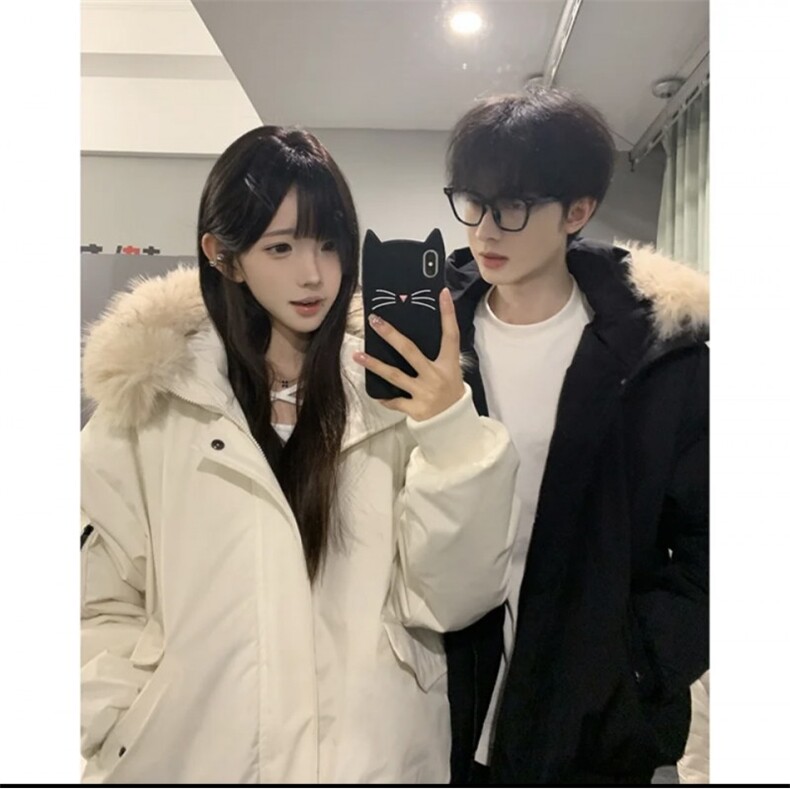 现货毛领连帽棉衣加厚外套品质款男女款1408（网图）MY25-P85，男装棉衣，四季星座1408（原星座1613）