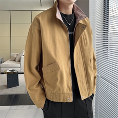 美式vintage豹纹衬衫夹克牛仔短袖外套设计感JK02528-P90，男装衬衫，星座308B-2