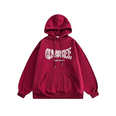 2025冬款加绒连帽印花卫衣380g--5259控价108，男装卫衣，电商S012（CATTEE）