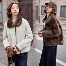 【冬季新款】短款两面穿派克服P-190-B012，女装派克服，简古