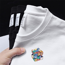 自行拼款220克重磅美式宽松短袖t恤T1109-P25抖音280克高品质P35，男装T恤，电商A486