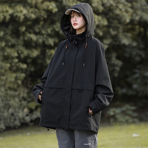 JK7850-特P72  刘亦菲同款防水冲锋衣男女同款夹克外套图片