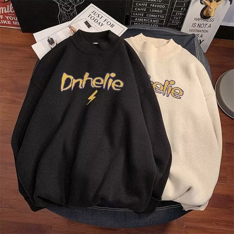 1506-1/M6131/P32圆领毛衣针织衫男潮牌帅气秋冬季打底衫男女同款，男装T恤，星座1506-1