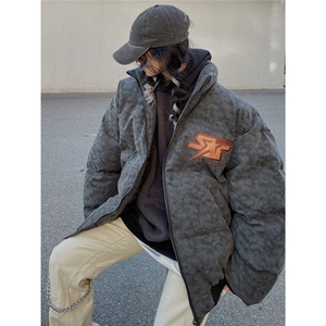 复古美式棉服男女秋冬加厚宽松皮衣外套ins潮冬季GMY94图片