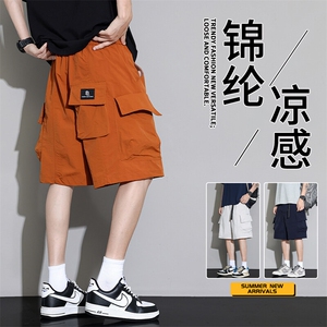 抖音品质工装短裤男款夏裤子美式速干冲锋A146-GY510特p35量大优
