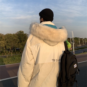 B225-W8331-P108-X128-拼接连帽棉服图片