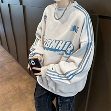 美式高街卫衣男女韩版潮流字母宽松百搭2024秋季ins外套WB290-P39，男装卫衣，星座412-3