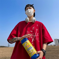 可设48小时发货支持抖音得物来样二开230克重磅美式短袖t恤MT342，男装T恤，电商A486