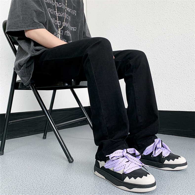 B221美式ins高街暗黑小众修身弹力休闲牛仔裤LK23010-P60控78,男装牛仔裤,电商B221