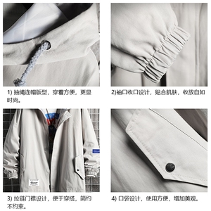JK41062-P85 加棉款-P115 纯棉连帽夹克男士大码工装夹克男 网格图片