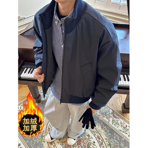 冬季美拉德立领飞行夹克廓形高街棒球服加棉加厚外套 JD5图片