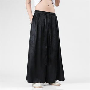 2025 新中式 马面裤 汉服 龙纹冰丝阔腿裤 电商A057-K375-P55图片