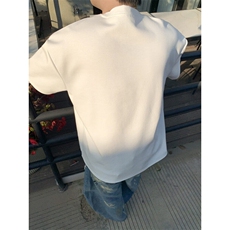 铆钉钢印短袖t恤男夏季潮牌美式设计感衣服宽松潮流重磅半袖体恤，男装T恤，星座410-6（原星座1304-1）
