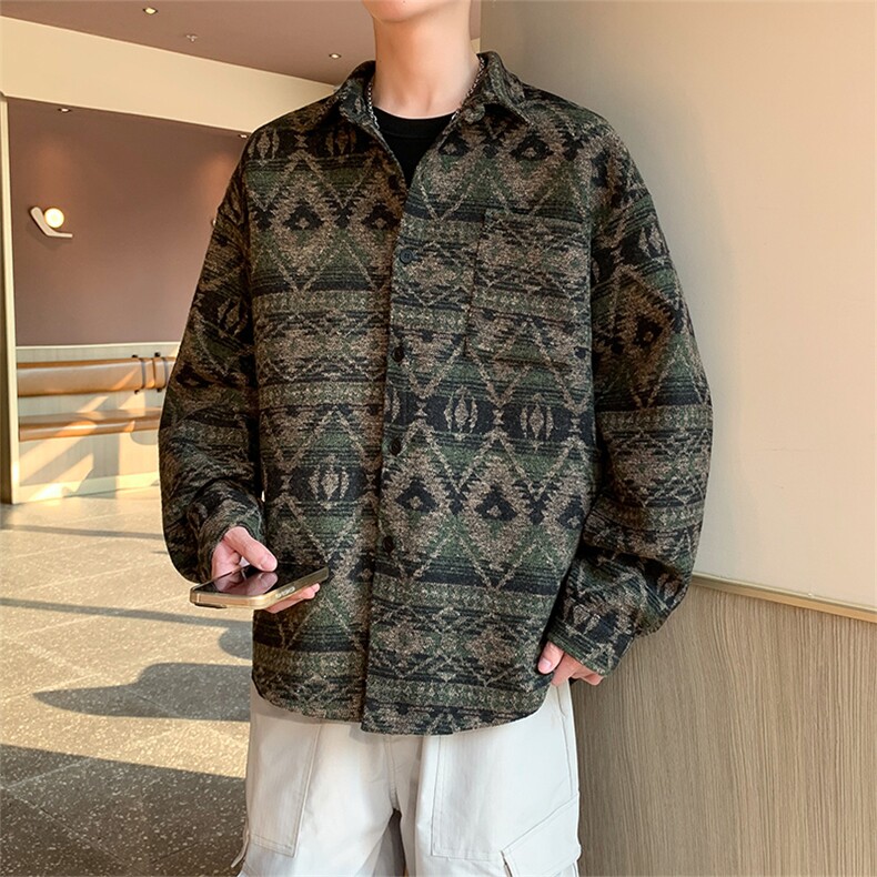 春秋季开衫美式小外套男女同款新款美式夹克XZ102B-1-J271P55图片