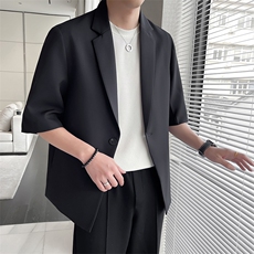 轻熟风~秋季中袖西服外套X801/P85，男装西服，电商B331