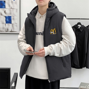 秋冬季港风棉衣马甲潮流宽松加厚保暖潮流棉服男MF06P68控98图片