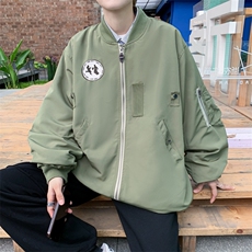 2024秋冬韩版ins运动立领衣服开衫外套男港风休闲夹克W6501-P62，男装夹克，星座512-2
