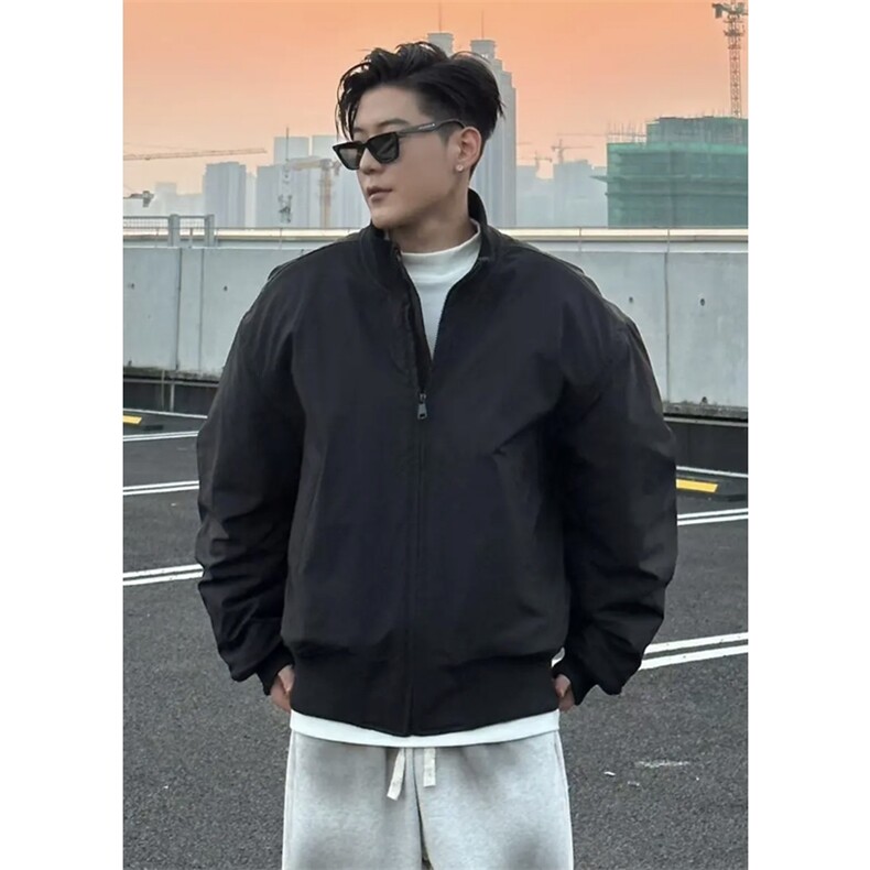 网图慎用加厚夹棉夹克双开拉链防水潮牌棉衣外套M2527-P78,男装夹克,星座1213