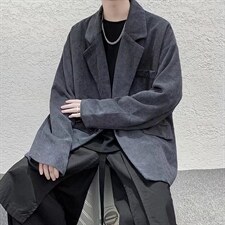 复古港风灯芯绒小西装外套男秋季休闲外套RW01P55，男装西服，星座1116-2