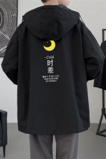 JK41047-P85纯棉连帽夹克男士大码工装夹克男外套男，男装夹克，电商A040