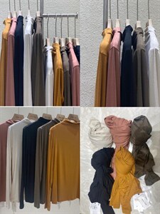 高品质圆领针织打底衫图片