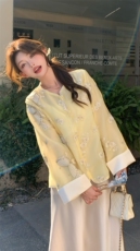 新款上新2025新中式重工立体刺绣防晒外套女85086-208A-P160-K255，女装短外套，浙宝208A
