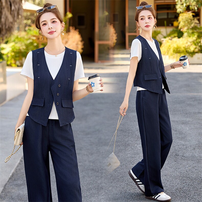 2025年夏季两件套时尚潮流，女装套装/套裙，秀美人生