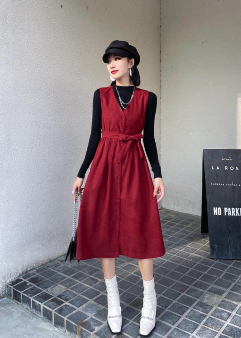 二件套连衣裙，女装连衣裙，秋莎明月